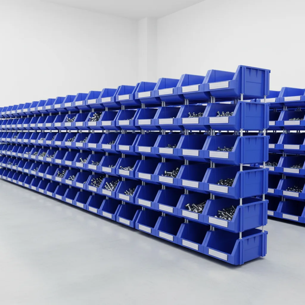 Industrial Stackable Storage Bins and Picking Bins