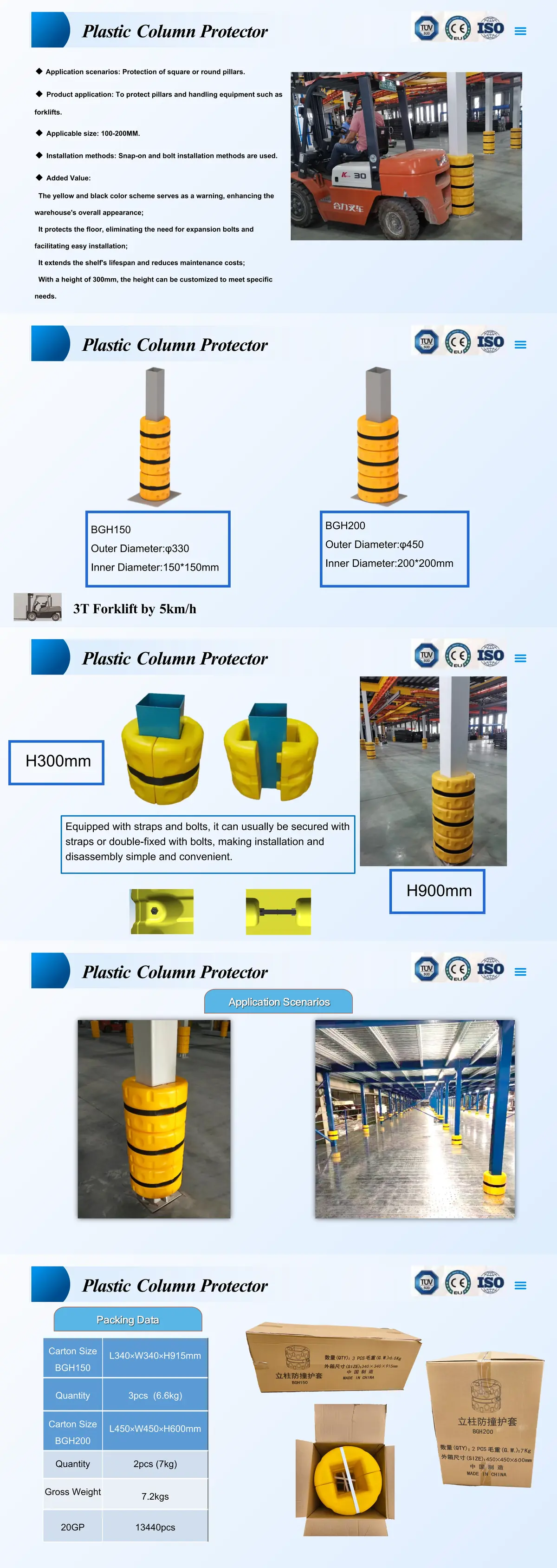 Inorder Plastic Protector Detail - Warehouse Safety Application